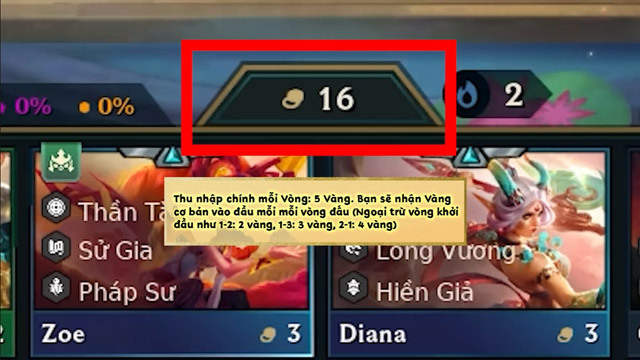 Các nguồn thu nhập vàng trong DTCL