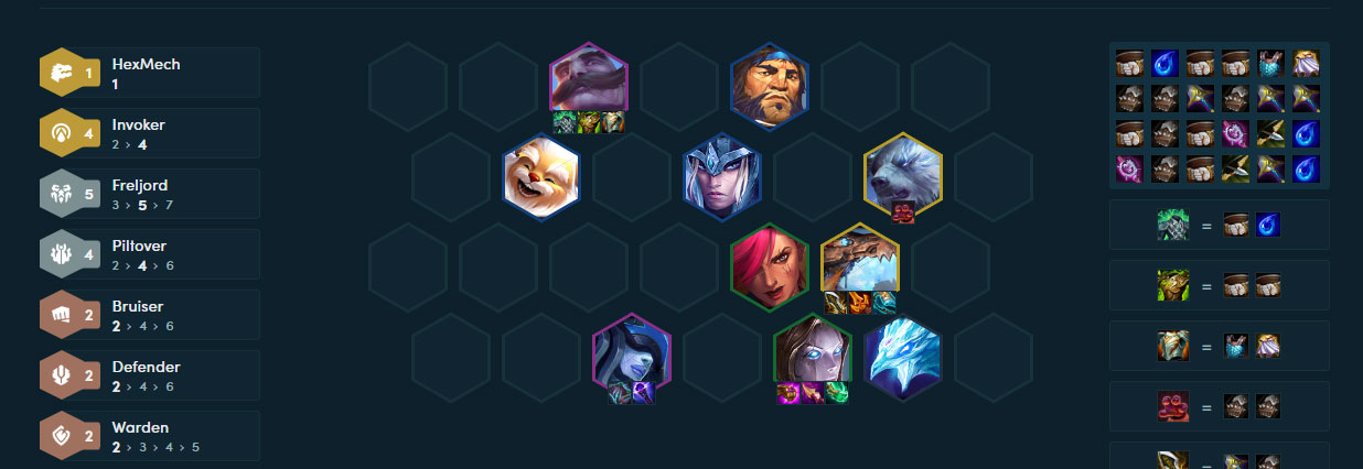 Đội Hình Đầy Đủ T-Hex Piltover