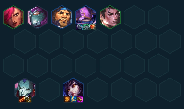 Hình ảnh mô tả form def lv7 sử dụng vị tướng Ahri DTCL mùa 16
