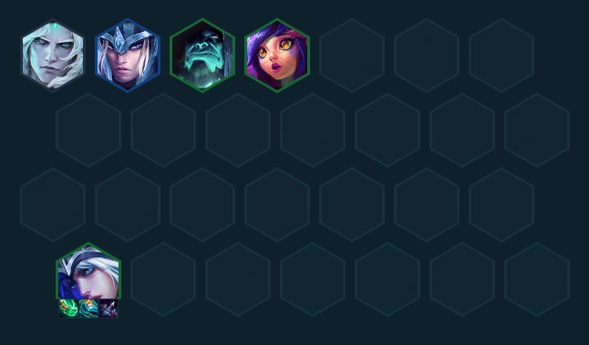 Hình ảnh mô tả form def máu lv5 hướng đến lối chơi của vị tướng Kalista DTCL mùa 16