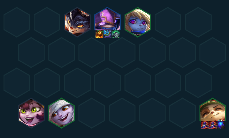 Hình ảnh mô tả form def lv6 sử dụng vị tướng Kennen DTCL mùa 16 