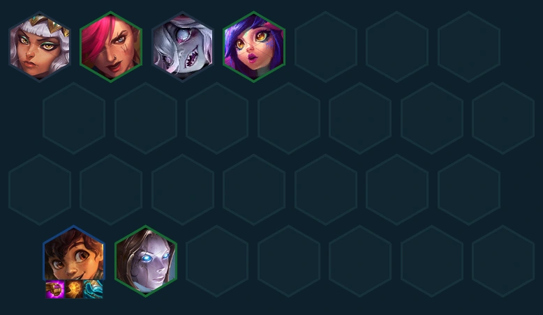 Hình ảnh mô tả form def lv6 hướng đến việc mở khóa vị tướng Nidalee DTCL mùa 16