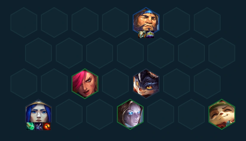 Hình ảnh mô tả form def lv6 hướng đến lối chơi fast 9 Lucian & Senna