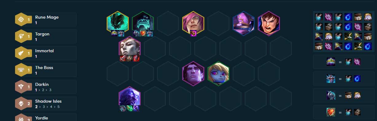 Zaahen Ryze Đảo Bóng Đêm DTCL mùa 16