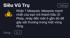 Lõi anh hùng Meepsie Siêu Vũ Trụ TFT mùa 17