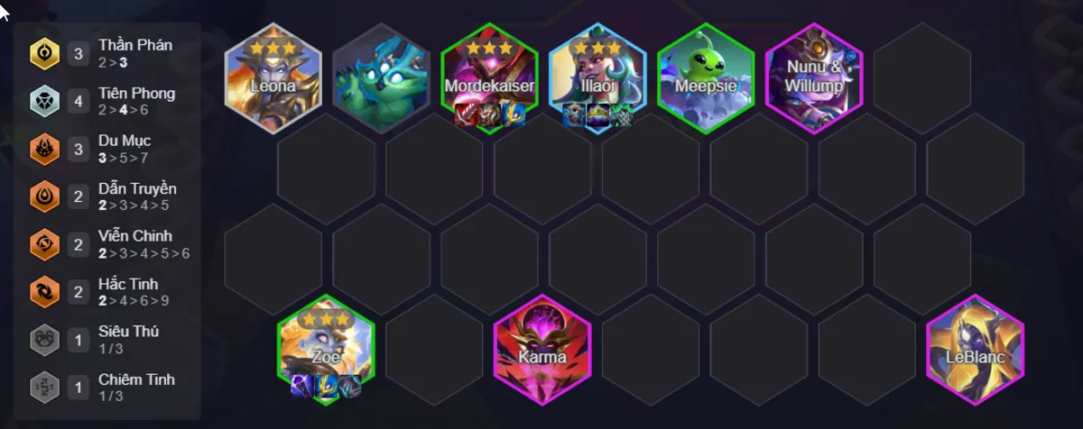 Mordekaiser Nhiệt Tử Pro Build Set 17
