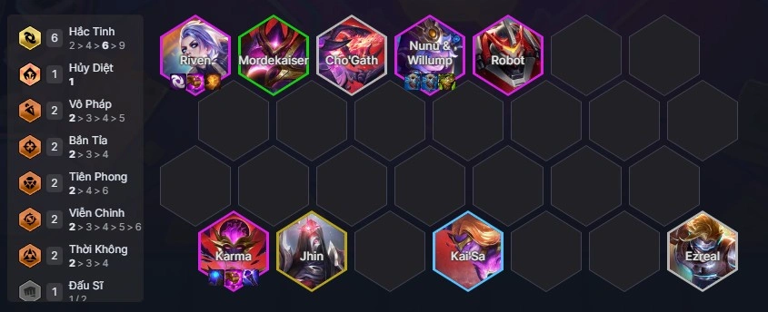 Riven hắc tinh tft 17