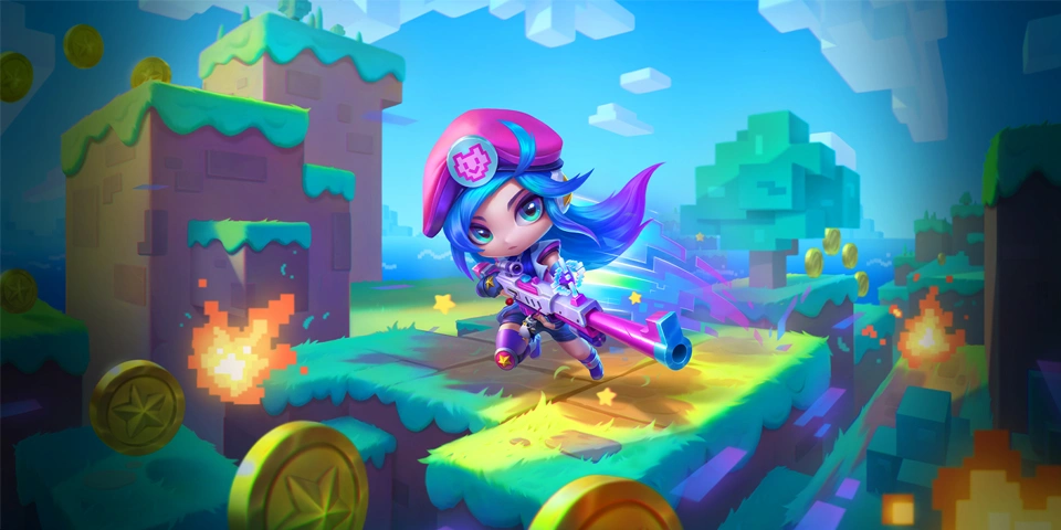 Linh thú Caitlyn Giả Lập Tí Nị TFT