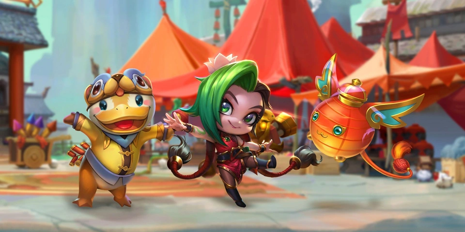Linh thú Jinx Pháo Hoa Tí Nị TFT