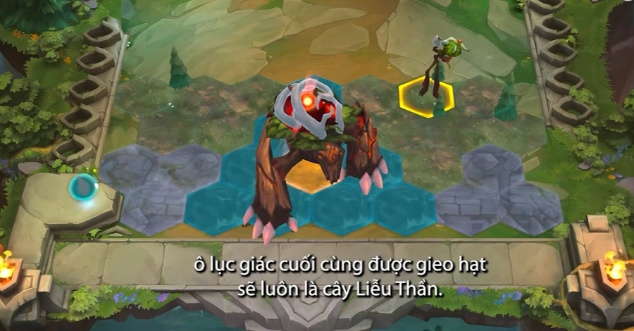 Bùa đỏ khi được đặt trên ô cường hóa thành Cây Liễu Thần