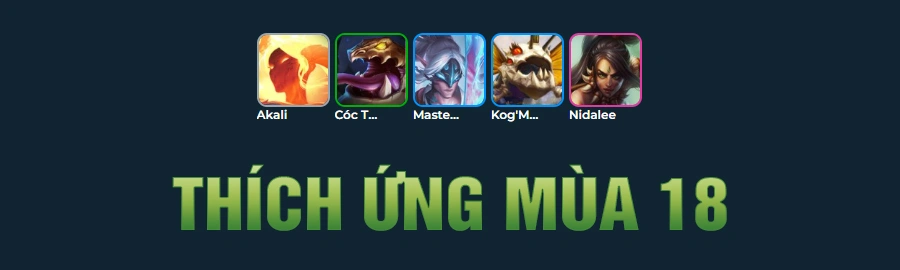 Tổng Hợp Đội Hình Thích Ứng DTCL Mùa 18